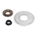 RiToEasysports Bicycle Chain Sprocket Kit, 32T Bicycle Sprocket with 4 Holes for 410 Chain Steel Bike Modified Sprocket Flywheel Adapter Connector Kit