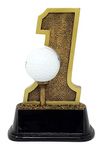 Decade Awards Golf Hole in One Trophy - Golf Tournament Award - 6 Inch Tall - Engraved Plate on Request