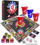 DRINK-A-PALOOZA Drinking Game for Adults Party – Fun Interactive Board Game for Adults Game Night – Outdoor Camping Couples Game That mixes Beer Pong, Flip Cup with Your Favorite Drinking Card Games