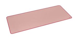 Logitech Desk Mat - Studio Series, Multifunctional Large Desk Pad, Extended Mouse Mat, Office Desk Protector with Anti-slip Base, Spill-resistant Durable Design - Pink