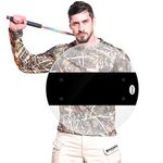 Shindn Round Riot Shield Organic Glass Police Shield - Multi-Functional Tool for Outdoor Survival and Self-Defense (Transparent Shield)