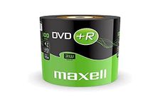 Maxell DVD+R 4.7 GB 16X 120 Min Video - Matt Silver (100 Disk - Shrink Wrapped)