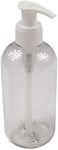 Massage Lotion Bottle - Clear 8 Ounce Bottle with Pump