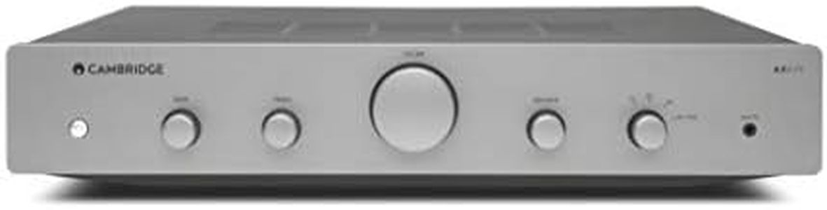Cambridge Audio AXA25-25 Watt Separate Integrated Stereo Amplifier HiFi System Featuring Tone and Balance Control with Front Aux Input - Lunar Grey