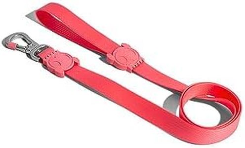 Zee.Dog Adjustable Easy to Clean Dog Leash, Coral Red, Large