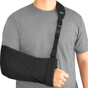 Vive Arm Sling - Medical Support Strap for Collar Bone, Rotator Cuff & Shoulder Injury - Adjustable, Breathable and Lightweight Immobilizer - Padded for Left, Right - For Elbow Dislocation and Sprain