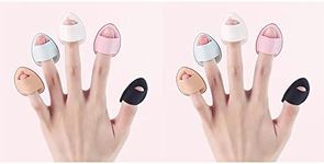 YEWYzhq 10pcs Mini Makeup Blending Powder Puff Facial Foundation Puff Mini Powder Puffs