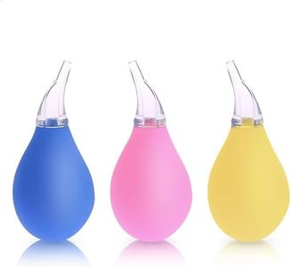 3Pcs Newborn Nasal Aspirator for Baby Nose Bulb Syringe for Baby - Newborn Nose Sucker for Baby Congestion Relief - Mucus Suction Bulb for Infants Nose Cleaner for Baby Mucus Removal