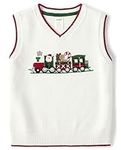 Gymboree Boys' and Toddler Sweater Vest Seasonal, Train, 6