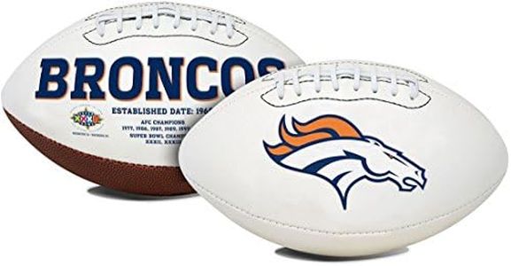 NFL Signature Series Full Regulation-Size Football, Denver Broncos