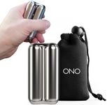 ONO Roller - Handheld Fidget Toy for Adults | Help Relieve Stress, Anxiety, Tension | Promotes Focus, Clarity | Compact, Portable Design (Natural, Junior Size - Stainless Steel)