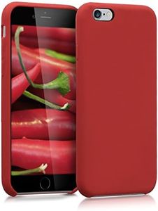kwmobile Housse Compatible avec Apple iPhone 6 / 6S Coque - Housse de téléphone Protection Souple en TPU Silicone - Rouge foncé