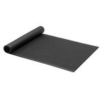 Amazon Basics High Density Exercise Equipment and Treadmill Gym Floor Mat - 2.5 x 6 Feet, Black