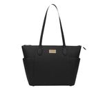 PAUL COSTELLOE Genuine Leather Tote Bag - Luxurious & Stylish Handbag for Women,Large Ladies Handbag Work Bag Designer Business Shoulder Shopping Office Bag, MORAVA (JET BLACK)