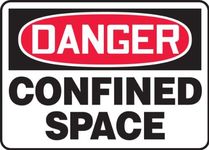 ACCUFORM SIGNS Danger Sign, 18cm x 25cm , R and BK/WHT, ENG MCSP116VS