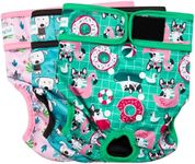 Paw Legend Washable Reusable Female Dog Period Diapers for Heat Doggie Puppy Diapers for Female Dogs (3 Pack, Small)