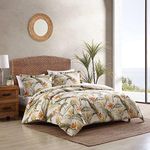 Tommy Bahama - King Duvet Cover Set, Cotton Bedding with Matching Shams & Button Closure, All Season Home Decor (Birds of Paradise Beige, King)