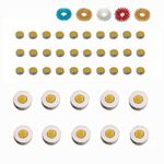 ACS/ACM ACS/ACM Sujok Therapy Acupressure Byol Point Set of 30 + Chakra Set of 10 Magnets + Finger Massager Rings Set of 5 Byol Point Magnet - 5Mm Dia, Chakra Magnet - 12Mm Outer Dia Magnets