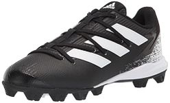 adidas Boy's Afterburner 8 MD Baseball Shoe, Black/White/White, 1.5 Little Kid