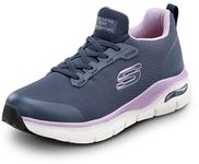 Skechers Arch Fit Work Serena, Women's, Navy, Soft Toe, Slip Resistant, Low Athletic Work Shoe (8.0 M)