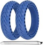 TOUBEUU Solid Tires 8.5x2 Inches for Electric Scooter, 50/75-6.1Replacement Wheels, Rubber Tyre 8-1/2'' for Gotrax GXL V2/XR/APEX & Xiaomi M365/M365 Pro/Pro 2/1S and All 8.5'' Scooter- Blue(2PCS)