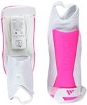adidas Unisex-Child Tiro Soft Ground Match Shin Guards White/Team Shock Pink/White Large