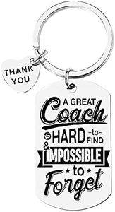 Thank You Coach Keychain Gift Male Female Coach Retirement Gifts for Basketball Football Baseball Swim Coach Christmas Birthday Gifts A Great Coach Is Hard to Find And Impossible to Forget Keyring