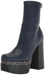 Guess Women's Caballa Ankle Boot, Navy Blue 420, 2 UK