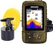 LUCKYLAKER Wired Sensor Fish Finder Boat Waterproof Portable Depth Finder Display Transducer Kayak Fish Finders Sonar Fishing Gear