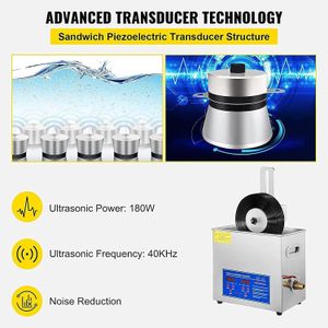 GEJLELDS 6L Ultrasonic Vinyl Record Cleaner – Large Capacity