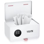 YGiTK Baby Wipes Warmer & Dispenser, 4 Temperature Control Wet Wipe Warmer with Spring Lift, Drawer for Facial Mask Heating, Easy One-Hand Use for Bedroom Nursery Living Room