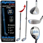 RightSize Junior Pro Series Kids Golf Clubs by Birdie Streak, Adjustable Length Golf Clubs for Ages 5–12 (Right Hand Set)