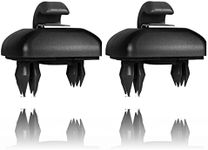 2-Pack Black Interior Sun Visor Hook Clip Base Makeup Mirror Fixing Bracket Compatible with A1 A3 A4 A5 Q3 Q5 OEM(8E0 857 562, 8U0 857 562A).