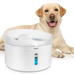 NPET Dog Water Fountain, 5L Automatic Dog Drinking Fountain, Dog Fountain with LED Light, Pet Drinking Fountain with Adjustable Brightness and Controllable Pump for Adult Cats and Dogs, DF20