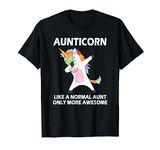 Auntiecorn Cute Aunt Unicorn Funny Proud Auntie Women T-Shirt