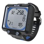 SEAC Tablet, Dive Computer with Built-in Bluetooth, Handles up to 3 Blends Gas Mixes, With A Large Display, Wireless Connection with up to 3 Transmitters, Black/Blue