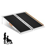 Portable Ramp 3FT, gardhom Non Skid Aluminum Folding Wheelchair Ramp Handicap Ramp Wheel Chair Ramp for Home Entrance Threshold Doorways Stairs Curbs Scooter