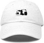 DALIX Cute Baby Panda Womens Dad Hat Baseball Cap Embroidered, White, One Size