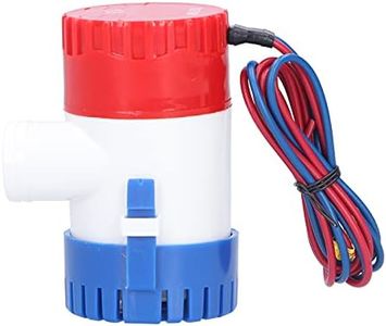 Semi Submersible Small Boat Bilge Pump, DC 12/24V Low Noise Electric Boat Bilge Pump for Boat Submersible Marine Water Pump Accessories, 8 Types (Outlet Diameter: 19mm/0.7in)(8#)