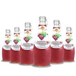 American Delight Red Grape Flavored Drink with Basil Seed (Pack of 6 x 300ml) Flavored Drink Red Grape Flavourd Drink Ready to Serve