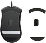 kwmobile Mouse Feet Replacement Compatible with Razer DeathAdder Elite Computer Mouse Skates Sticker - Black