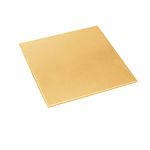 Tynulox Brass Sheet 8 Gauge(3mm) x 6" x 6", 1 Pcs, H62 Brass Plates Metal for Models, Crafts, Repairs, Electrical