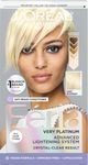 L’Oréal Paris Feria Advanced Lightening System Hair Bleach, Very Platinum, Includes Anti-Brass Nourishing Conditioner, 1 Hair Dye Kit (Packaging May Vary)