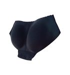 Lady Women Padded Seamless Butt Hip Enhancer Shaper Control Knickers Panties Underwear Body Shapewear Shorts (Black, L, l)