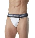 Shock Doctor Men's Supporter with Cup Pocket, White, Large