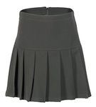 (UK 6-24) Girls Ladies School Drop Waisted Pleated Skirt 5-16 Years Formal in Black Grey & Navy