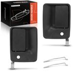 A-Premium Outside Exterior Door Handles Compatible with Ford F-250/F-350/F-450/F-550 Super Duty 1999-2016, F-650/F-750, Excursion, Textured Black, 2-PC Set, Front Driver and Passenger Side