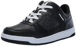 COACH Men's C201 Signature Sneaker, Black, 11.5