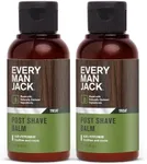 Every Man Jack Men's Post Shave Balm - Calms Irritation, Cools Skin, Hydrates, Absorbs Fast - Made with Naturally Derived Ingredients like Coconut Oil, Aloe Vera, Natural Menthol - 3.2oz - 2 Pack