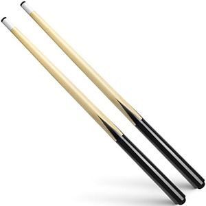 VANLAN Billiard House Cue Sticks Pool Cues 2-Piece 36 Inches Billiard Tips 13mm House Bar Billiard Cue Sticks Hardwood Cues Set of 2 (36" Set of 2)